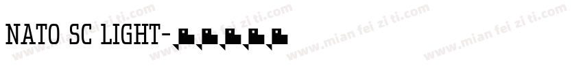 nato sc light字体转换